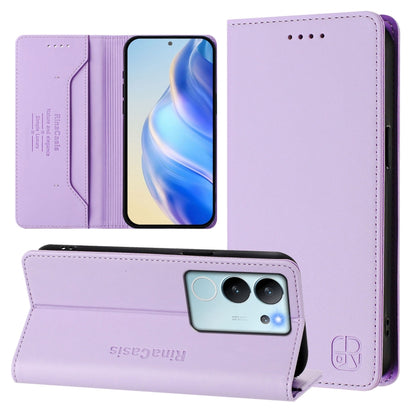 RC01 Dual-Folded Magnetic Suction RFID Leather Phone Case, For vivo X100s 5G, For vivo Y03 4G Global / Y18 4G, For vivo Y38 5G / Y200i / T3x Global, For vivo iQOO Z9x, For vivo iQOO Z9 5G / Z9 Turbo 5G, For vivo Y100 5G IDN / Y200e 5G                  ...