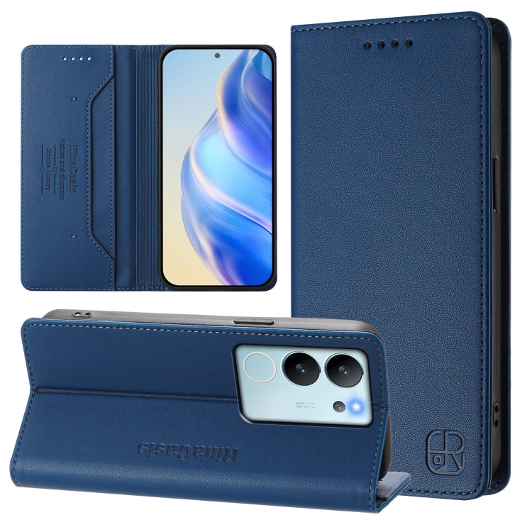 RC01 Dual-Folded Magnetic Suction RFID Leather Phone Case, For vivo X100s 5G, For vivo Y03 4G Global / Y18 4G, For vivo Y38 5G / Y200i / T3x Global, For vivo iQOO Z9x, For vivo iQOO Z9 5G / Z9 Turbo 5G, For vivo Y100 5G IDN / Y200e 5G                  ...