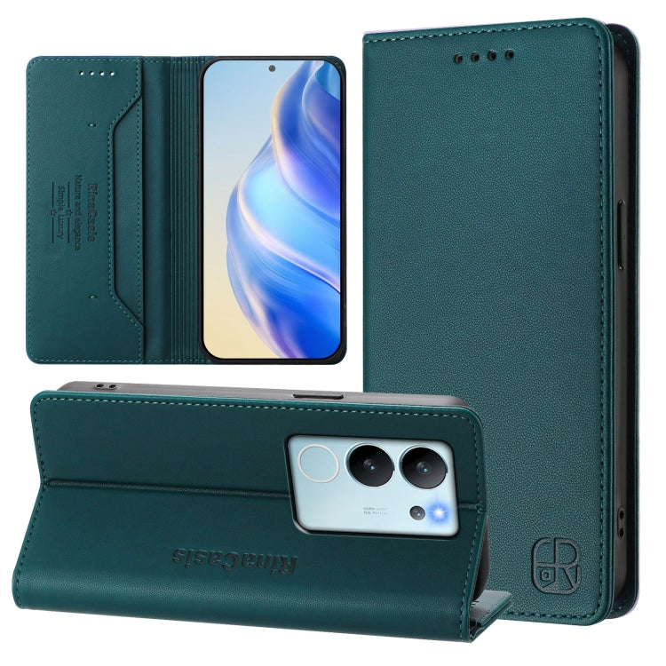 RC01 Dual-Folded Magnetic Suction RFID Leather Phone Case, For vivo X100s 5G, For vivo Y03 4G Global / Y18 4G, For vivo Y38 5G / Y200i / T3x Global, For vivo iQOO Z9x, For vivo iQOO Z9 5G / Z9 Turbo 5G, For vivo Y100 5G IDN / Y200e 5G                  ...