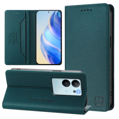 RC01 Dual-Folded Magnetic Suction RFID Leather Phone Case, For vivo X100s 5G, For vivo Y03 4G Global / Y18 4G, For vivo Y38 5G / Y200i / T3x Global, For vivo iQOO Z9x, For vivo iQOO Z9 5G / Z9 Turbo 5G, For vivo Y100 5G IDN / Y200e 5G                  ...