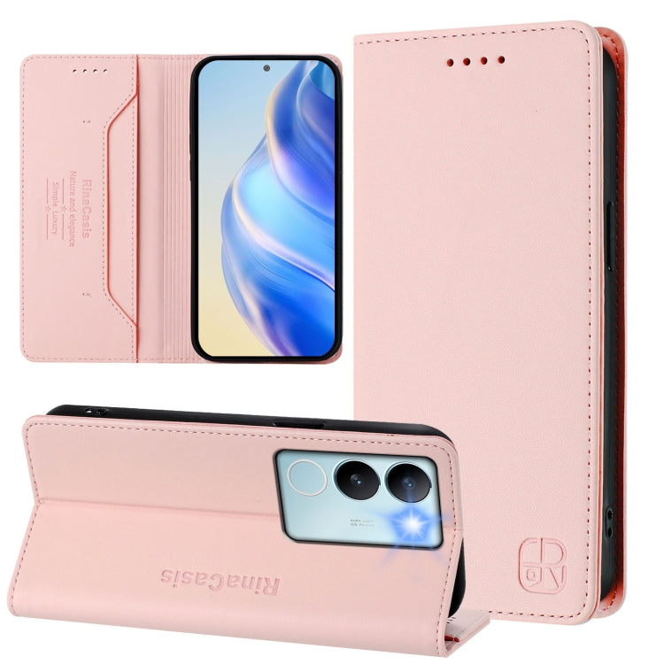 RC01 Dual-Folded Magnetic Suction RFID Leather Phone Case, For vivo X100s 5G, For vivo Y03 4G Global / Y18 4G, For vivo Y38 5G / Y200i / T3x Global, For vivo iQOO Z9x, For vivo iQOO Z9 5G / Z9 Turbo 5G, For vivo Y100 5G IDN / Y200e 5G                  ...
