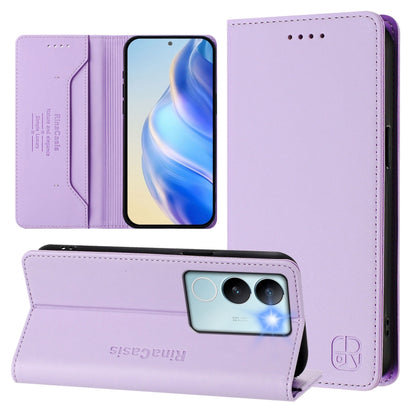 RC01 Dual-Folded Magnetic Suction RFID Leather Phone Case, For vivo X100s 5G, For vivo Y03 4G Global / Y18 4G, For vivo Y38 5G / Y200i / T3x Global, For vivo iQOO Z9x, For vivo iQOO Z9 5G / Z9 Turbo 5G, For vivo Y100 5G IDN / Y200e 5G                  ...