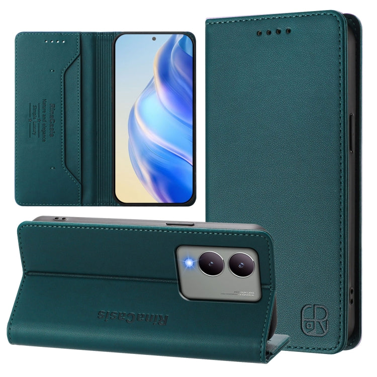 RC01 Dual-Folded Magnetic Suction RFID Leather Phone Case, For vivo X100s 5G, For vivo Y03 4G Global / Y18 4G, For vivo Y38 5G / Y200i / T3x Global, For vivo iQOO Z9x, For vivo iQOO Z9 5G / Z9 Turbo 5G, For vivo Y100 5G IDN / Y200e 5G                  ...