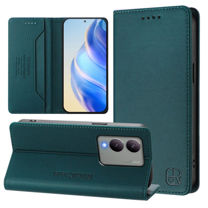 RC01 Dual-Folded Magnetic Suction RFID Leather Phone Case, For vivo X100s 5G, For vivo Y03 4G Global / Y18 4G, For vivo Y38 5G / Y200i / T3x Global, For vivo iQOO Z9x, For vivo iQOO Z9 5G / Z9 Turbo 5G, For vivo Y100 5G IDN / Y200e 5G                  ...