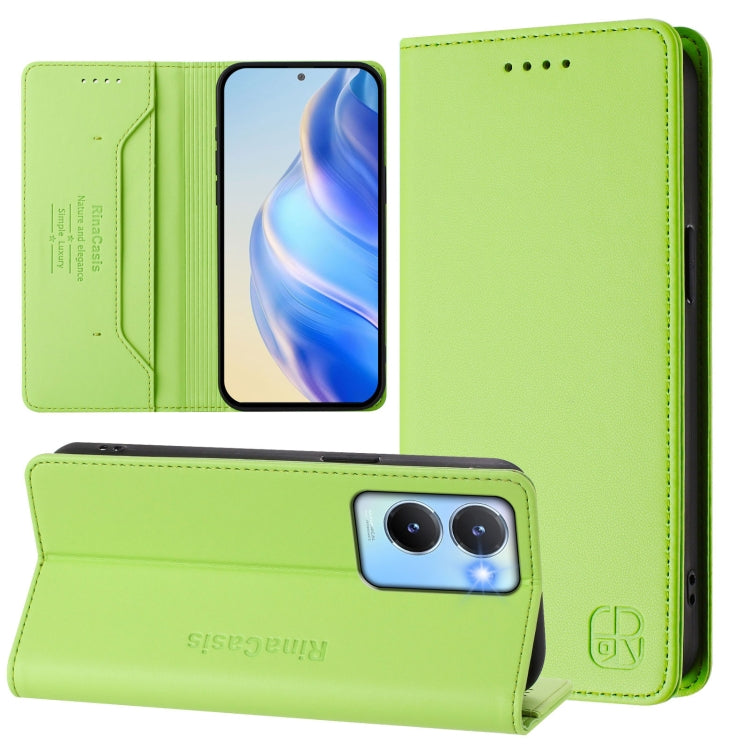 RC01 Dual-Folded Magnetic Suction RFID Leather Phone Case, For vivo Y36 4G / 5G Global, For vivo Y78+ 5G / Y78 5G Global, For vivo Y56 5G / Y16 / Y02s 4G Global, For vivo Y100 5G Global, For vivo V27 5G / V27 Pro Global, For vivo V27e 4G / T2 4G Global...