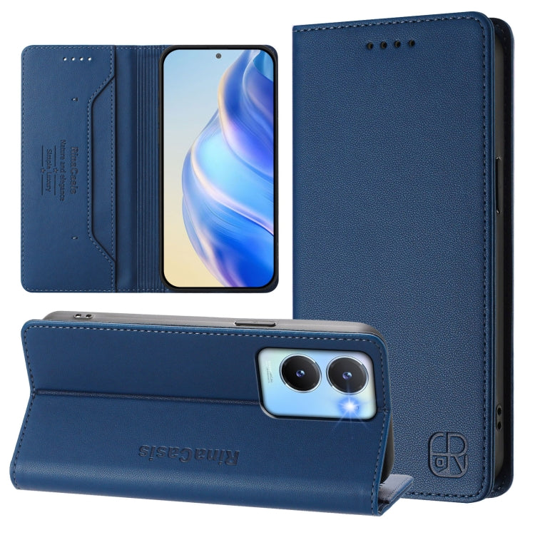 RC01 Dual-Folded Magnetic Suction RFID Leather Phone Case, For vivo Y36 4G / 5G Global, For vivo Y78+ 5G / Y78 5G Global, For vivo Y56 5G / Y16 / Y02s 4G Global, For vivo Y100 5G Global, For vivo V27 5G / V27 Pro Global, For vivo V27e 4G / T2 4G Global...