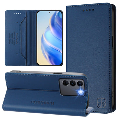 RC01 Dual-Folded Magnetic Suction RFID Leather Phone Case, For vivo Y36 4G / 5G Global, For vivo Y78+ 5G / Y78 5G Global, For vivo Y56 5G / Y16 / Y02s 4G Global, For vivo Y100 5G Global, For vivo V27 5G / V27 Pro Global, For vivo V27e 4G / T2 4G Global...