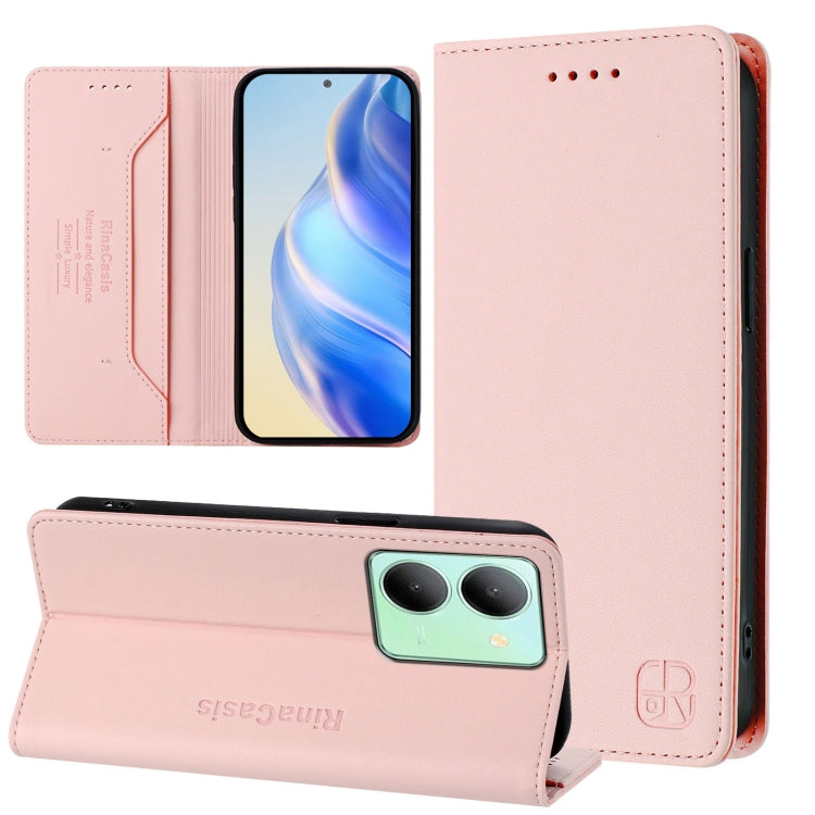 RC01 Dual-Folded Magnetic Suction RFID Leather Phone Case, For vivo Y36 4G / 5G Global, For vivo Y78+ 5G / Y78 5G Global, For vivo Y56 5G / Y16 / Y02s 4G Global, For vivo Y100 5G Global, For vivo V27 5G / V27 Pro Global, For vivo V27e 4G / T2 4G Global...