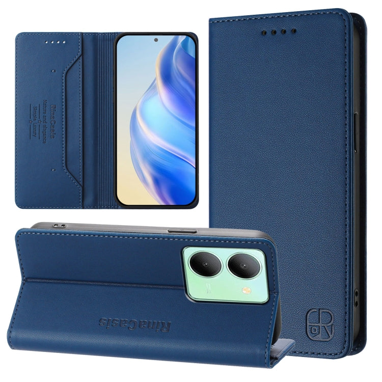 RC01 Dual-Folded Magnetic Suction RFID Leather Phone Case, For vivo Y36 4G / 5G Global, For vivo Y78+ 5G / Y78 5G Global, For vivo Y56 5G / Y16 / Y02s 4G Global, For vivo Y100 5G Global, For vivo V27 5G / V27 Pro Global, For vivo V27e 4G / T2 4G Global...