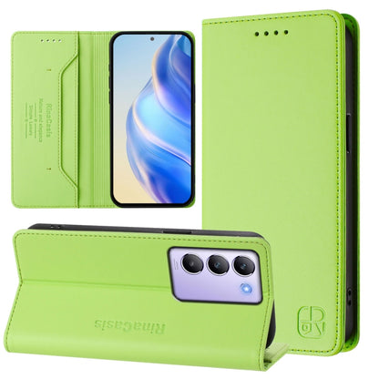 RC01 Dual-Folded Magnetic Suction RFID Leather Phone Case, For vivo X100s 5G, For vivo Y03 4G Global / Y18 4G, For vivo Y38 5G / Y200i / T3x Global, For vivo iQOO Z9x, For vivo iQOO Z9 5G / Z9 Turbo 5G, For vivo Y100 5G IDN / Y200e 5G                  ...