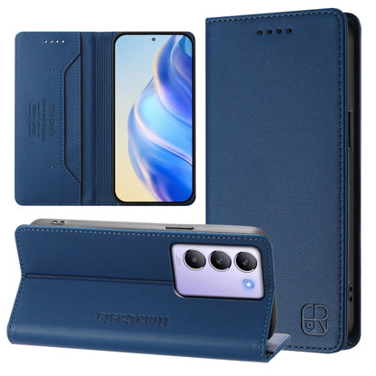 RC01 Dual-Folded Magnetic Suction RFID Leather Phone Case, For vivo X100s 5G, For vivo Y03 4G Global / Y18 4G, For vivo Y38 5G / Y200i / T3x Global, For vivo iQOO Z9x, For vivo iQOO Z9 5G / Z9 Turbo 5G, For vivo Y100 5G IDN / Y200e 5G                  ...
