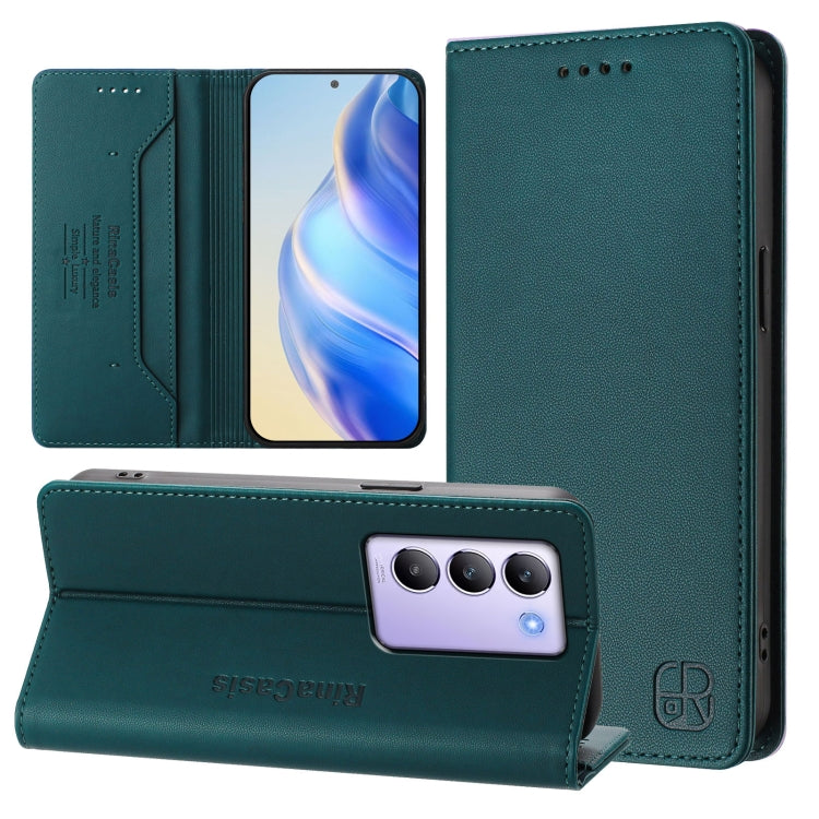 RC01 Dual-Folded Magnetic Suction RFID Leather Phone Case, For vivo X100s 5G, For vivo Y03 4G Global / Y18 4G, For vivo Y38 5G / Y200i / T3x Global, For vivo iQOO Z9x, For vivo iQOO Z9 5G / Z9 Turbo 5G, For vivo Y100 5G IDN / Y200e 5G                  ...