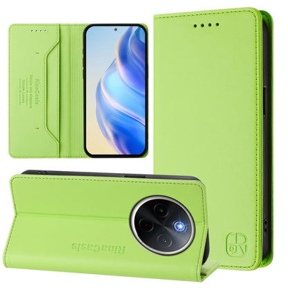 RC01 Dual-Folded Magnetic Suction RFID Leather Phone Case, For vivo X200, For vivo X200 Pro mini, For vivo X200 Pro, For vivo V40 Lite 5G IDN, For vivo V40e 5G India / iQOO Z9s 5G, For vivo V40 5G / V40 Pro 5G Global, For vivo Y300 Pro                 ...