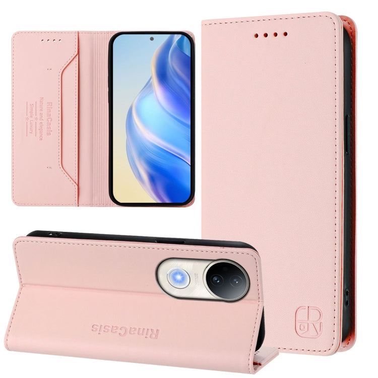 RC01 Dual-Folded Magnetic Suction RFID Leather Phone Case, For vivo S30 Pro mini, For vivo S30, For vivo Y39 5G Global, For vivo V50 Lite 5G, For vivo Y29s 5G / Y04 4G Global, For vivo Y29 4G Global, For vivo V50 5G Global, For vivo S20 5G             ...