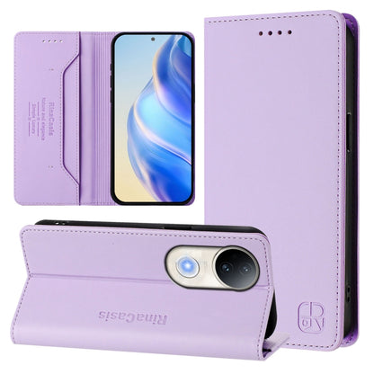 RC01 Dual-Folded Magnetic Suction RFID Leather Phone Case, For vivo S30 Pro mini, For vivo S30, For vivo Y39 5G Global, For vivo V50 Lite 5G, For vivo Y29s 5G / Y04 4G Global, For vivo Y29 4G Global, For vivo V50 5G Global, For vivo S20 5G             ...