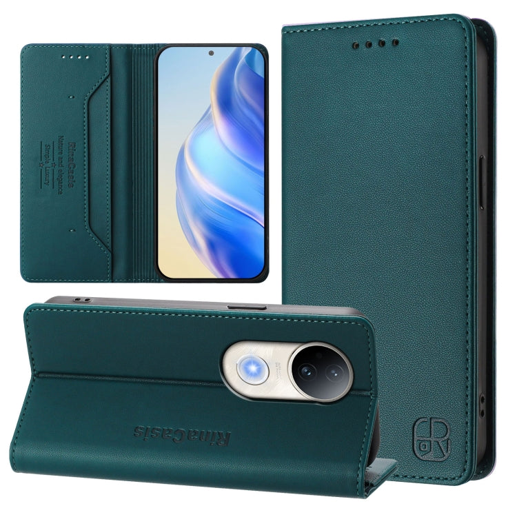 RC01 Dual-Folded Magnetic Suction RFID Leather Phone Case, For vivo S30 Pro mini, For vivo S30, For vivo Y39 5G Global, For vivo V50 Lite 5G, For vivo Y29s 5G / Y04 4G Global, For vivo Y29 4G Global, For vivo V50 5G Global, For vivo S20 5G             ...
