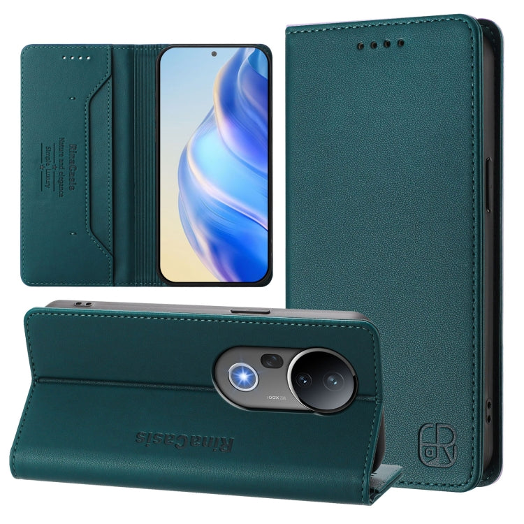 RC01 Dual-Folded Magnetic Suction RFID Leather Phone Case, For vivo S30 Pro mini, For vivo S30, For vivo Y39 5G Global, For vivo V50 Lite 5G, For vivo Y29s 5G / Y04 4G Global, For vivo Y29 4G Global, For vivo V50 5G Global, For vivo S20 5G             ...