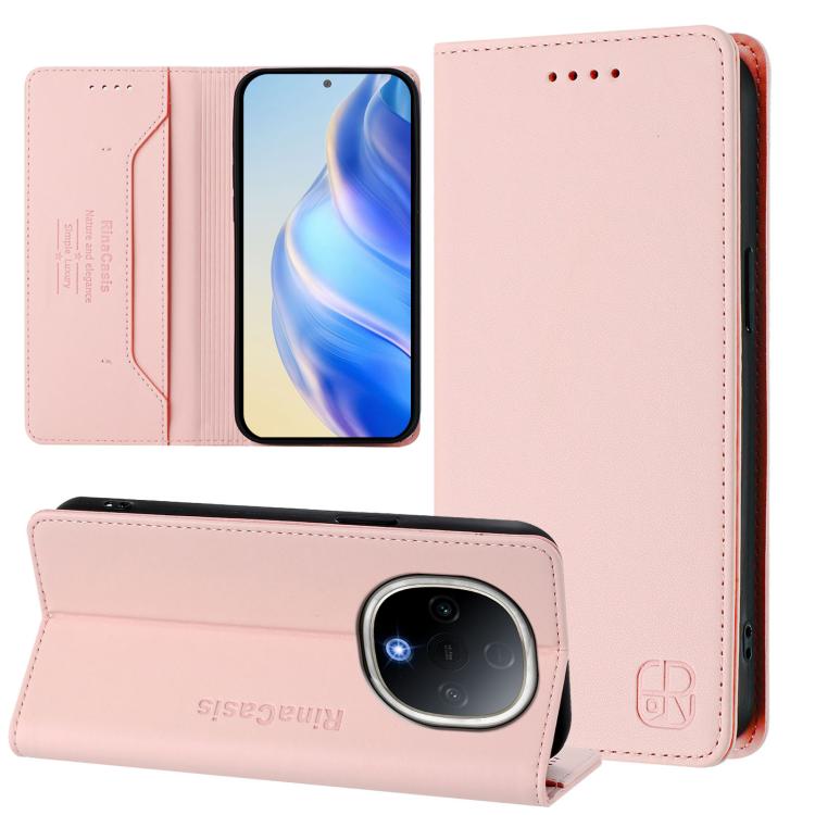 RC01 Dual-Folded Magnetic Suction RFID Leather Phone Case, For vivo S30 Pro mini, For vivo S30, For vivo Y39 5G Global, For vivo V50 Lite 5G, For vivo Y29s 5G / Y04 4G Global, For vivo Y29 4G Global, For vivo V50 5G Global, For vivo S20 5G             ...