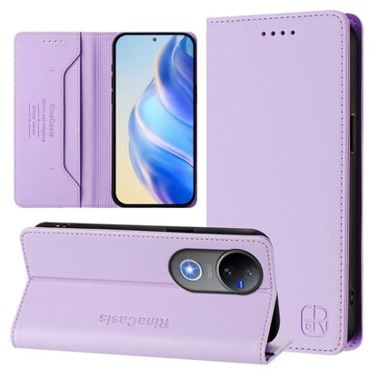 RC01 Dual-Folded Magnetic Suction RFID Leather Phone Case, For vivo S30 Pro mini, For vivo S30, For vivo Y39 5G Global, For vivo V50 Lite 5G, For vivo Y29s 5G / Y04 4G Global, For vivo Y29 4G Global, For vivo V50 5G Global, For vivo S20 5G             ...