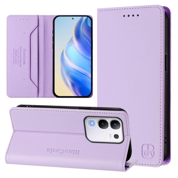 RC01 Dual-Folded Magnetic Suction RFID Leather Phone Case, For vivo S30 Pro mini, For vivo S30, For vivo Y39 5G Global, For vivo V50 Lite 5G, For vivo Y29s 5G / Y04 4G Global, For vivo Y29 4G Global, For vivo V50 5G Global, For vivo S20 5G             ...