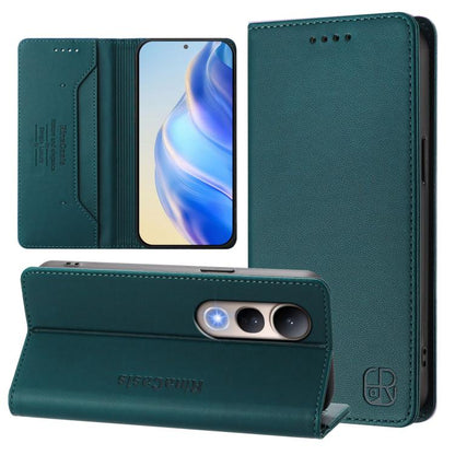 RC01 Dual-Folded Magnetic Suction RFID Leather Phone Case, For vivo S30 Pro mini, For vivo S30, For vivo Y39 5G Global, For vivo V50 Lite 5G, For vivo Y29s 5G / Y04 4G Global, For vivo Y29 4G Global, For vivo V50 5G Global, For vivo S20 5G             ...
