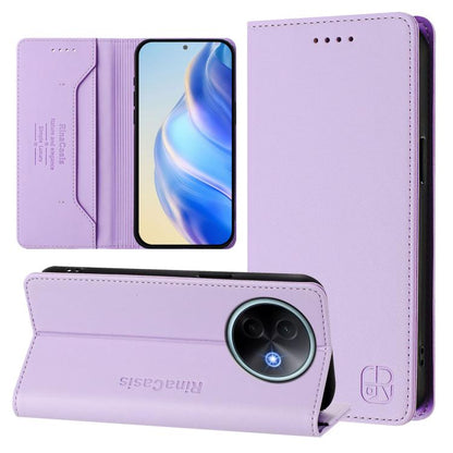 RC01 Dual-Folded Magnetic Suction RFID Leather Phone Case, For vivo S30 Pro mini, For vivo S30, For vivo Y39 5G Global, For vivo V50 Lite 5G, For vivo Y29s 5G / Y04 4G Global, For vivo Y29 4G Global, For vivo V50 5G Global, For vivo S20 5G             ...