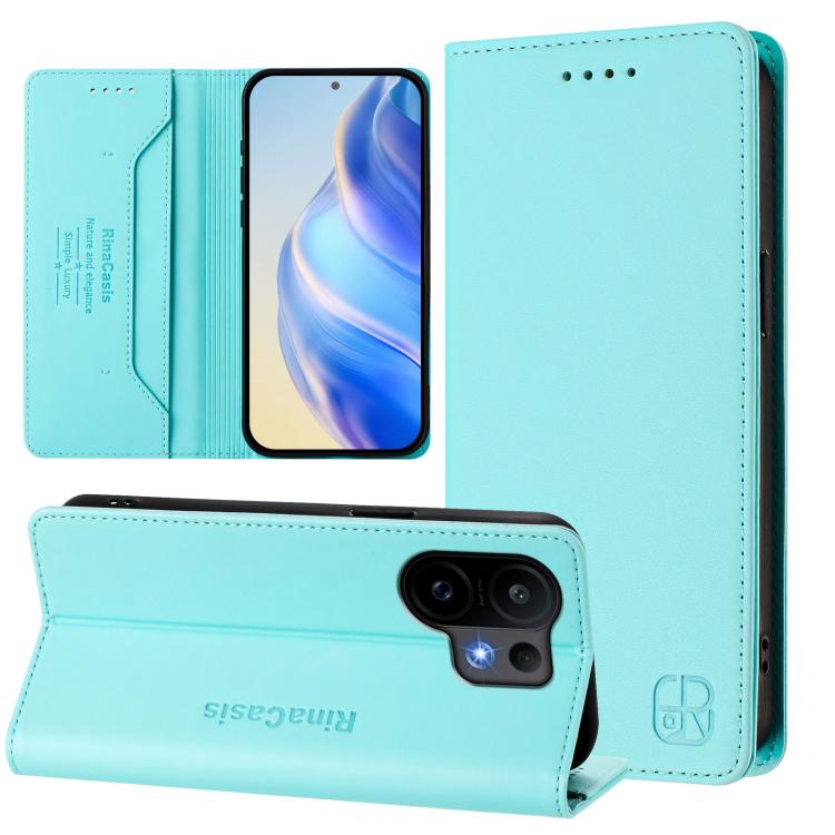 RC01 Dual-Folded Magnetic Suction RFID Leather Phone Case, For vivo S30 Pro mini, For vivo S30, For vivo Y39 5G Global, For vivo V50 Lite 5G, For vivo Y29s 5G / Y04 4G Global, For vivo Y29 4G Global, For vivo V50 5G Global, For vivo S20 5G             ...