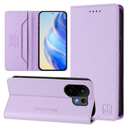 RC01 Dual-Folded Magnetic Suction RFID Leather Phone Case, For vivo S30 Pro mini, For vivo S30, For vivo Y39 5G Global, For vivo V50 Lite 5G, For vivo Y29s 5G / Y04 4G Global, For vivo Y29 4G Global, For vivo V50 5G Global, For vivo S20 5G             ...
