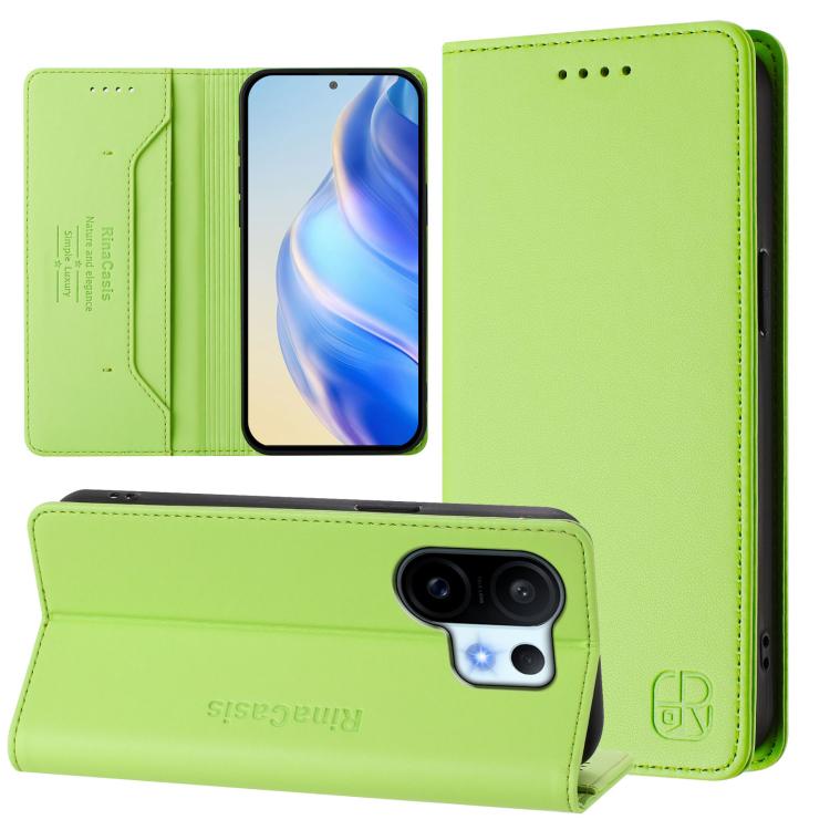 RC01 Dual-Folded Magnetic Suction RFID Leather Phone Case, For vivo S30 Pro mini, For vivo S30, For vivo Y39 5G Global, For vivo V50 Lite 5G, For vivo Y29s 5G / Y04 4G Global, For vivo Y29 4G Global, For vivo V50 5G Global, For vivo S20 5G             ...