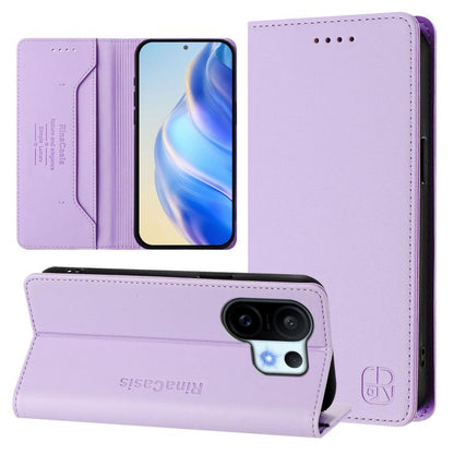 RC01 Dual-Folded Magnetic Suction RFID Leather Phone Case, For vivo S30 Pro mini, For vivo S30, For vivo Y39 5G Global, For vivo V50 Lite 5G, For vivo Y29s 5G / Y04 4G Global, For vivo Y29 4G Global, For vivo V50 5G Global, For vivo S20 5G             ...