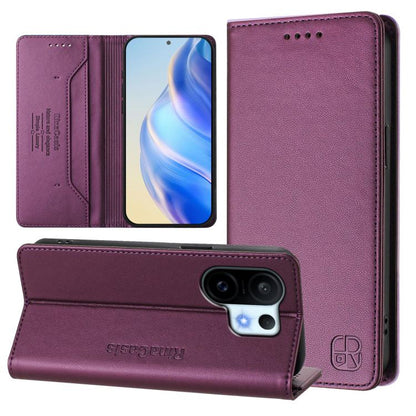 RC01 Dual-Folded Magnetic Suction RFID Leather Phone Case, For vivo S30 Pro mini, For vivo S30, For vivo Y39 5G Global, For vivo V50 Lite 5G, For vivo Y29s 5G / Y04 4G Global, For vivo Y29 4G Global, For vivo V50 5G Global, For vivo S20 5G             ...