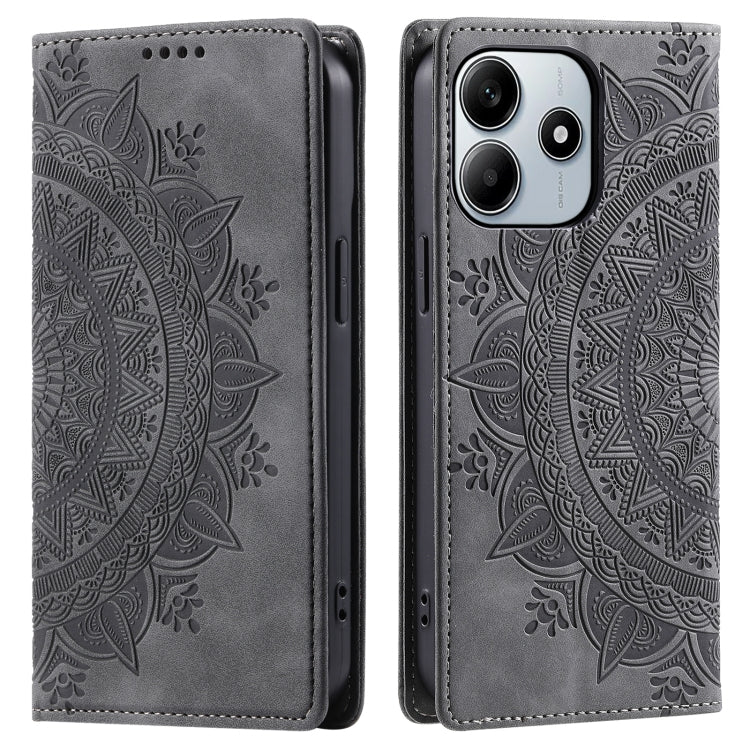 Totem Embossed Magnetic Leather Phone Case, For Redmi Note 17 5G/4G 169.7mm, For Redmi Note 17 Pro+ 5G Global 163.4mm, For Redmi 17 5G/4G Global 170mm, For Redmi Note 14 4G EU 164.84mm, For Redmi Note 14 Pro 4G, For Xiaomi Redmi Note 14 5G