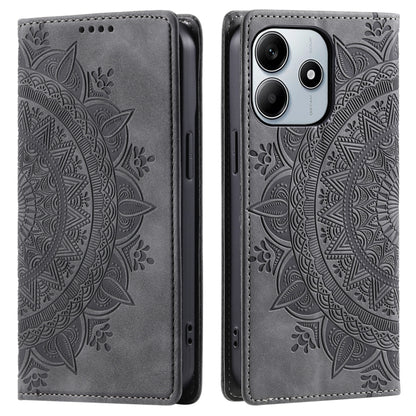 Totem Embossed Magnetic Leather Phone Case, For Redmi Note 17 5G/4G 169.7mm, For Redmi Note 17 Pro+ 5G Global 163.4mm, For Redmi 17 5G/4G Global 170mm, For Redmi Note 14 4G EU 164.84mm, For Redmi Note 14 Pro 4G, For Xiaomi Redmi Note 14 5G