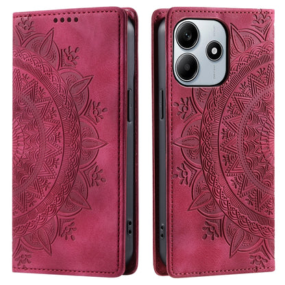 Totem Embossed Magnetic Leather Phone Case, For Redmi Note 17 5G/4G 169.7mm, For Redmi Note 17 Pro+ 5G Global 163.4mm, For Redmi 17 5G/4G Global 170mm, For Redmi Note 14 4G EU 164.84mm, For Redmi Note 14 Pro 4G, For Xiaomi Redmi Note 14 5G