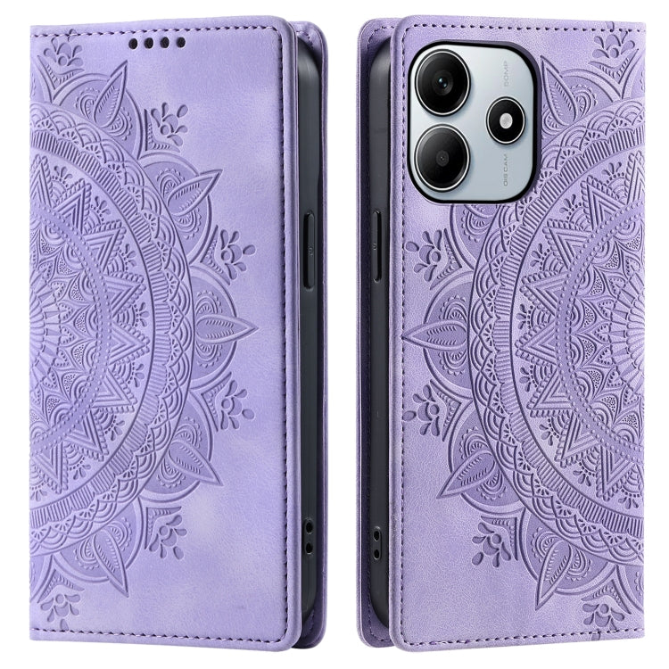 Totem Embossed Magnetic Leather Phone Case, For Redmi Note 17 5G/4G 169.7mm, For Redmi Note 17 Pro+ 5G Global 163.4mm, For Redmi 17 5G/4G Global 170mm, For Redmi Note 14 4G EU 164.84mm, For Redmi Note 14 Pro 4G, For Xiaomi Redmi Note 14 5G