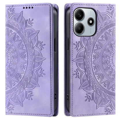 Totem Embossed Magnetic Leather Phone Case, For Redmi Note 17 5G/4G 169.7mm, For Redmi Note 17 Pro+ 5G Global 163.4mm, For Redmi 17 5G/4G Global 170mm, For Redmi Note 14 4G EU 164.84mm, For Redmi Note 14 Pro 4G, For Xiaomi Redmi Note 14 5G