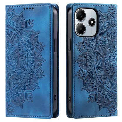 Totem Embossed Magnetic Leather Phone Case, For Redmi Note 17 5G/4G 169.7mm, For Redmi Note 17 Pro+ 5G Global 163.4mm, For Redmi 17 5G/4G Global 170mm, For Redmi Note 14 4G EU 164.84mm, For Redmi Note 14 Pro 4G, For Xiaomi Redmi Note 14 5G