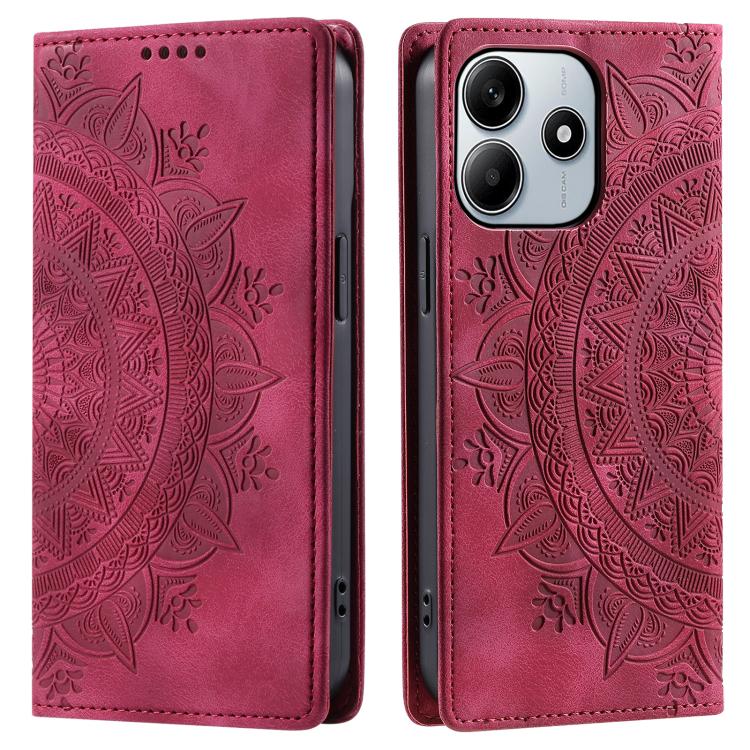 Totem Embossed Magnetic Leather Phone Case, For Redmi Note 17 5G/4G 169.7mm, For Redmi Note 17 Pro+ 5G Global 163.4mm, For Redmi 17 5G/4G Global 170mm, For Redmi Note 14 4G EU 164.84mm, For Redmi Note 14 Pro 4G, For Xiaomi Redmi Note 14 5G