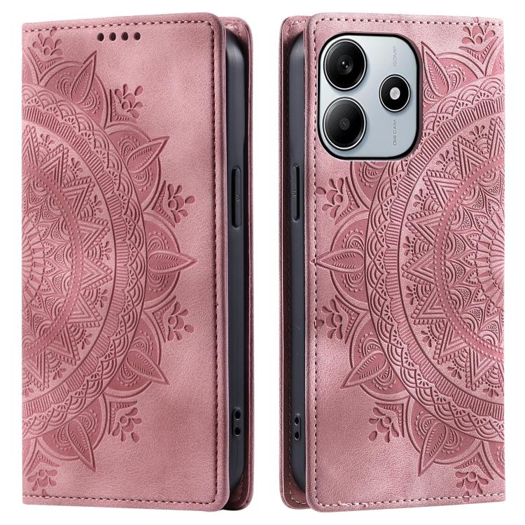 Totem Embossed Magnetic Leather Phone Case, For Redmi Note 17 5G/4G 169.7mm, For Redmi Note 17 Pro+ 5G Global 163.4mm, For Redmi 17 5G/4G Global 170mm, For Redmi Note 14 4G EU 164.84mm, For Redmi Note 14 Pro 4G, For Xiaomi Redmi Note 14 5G