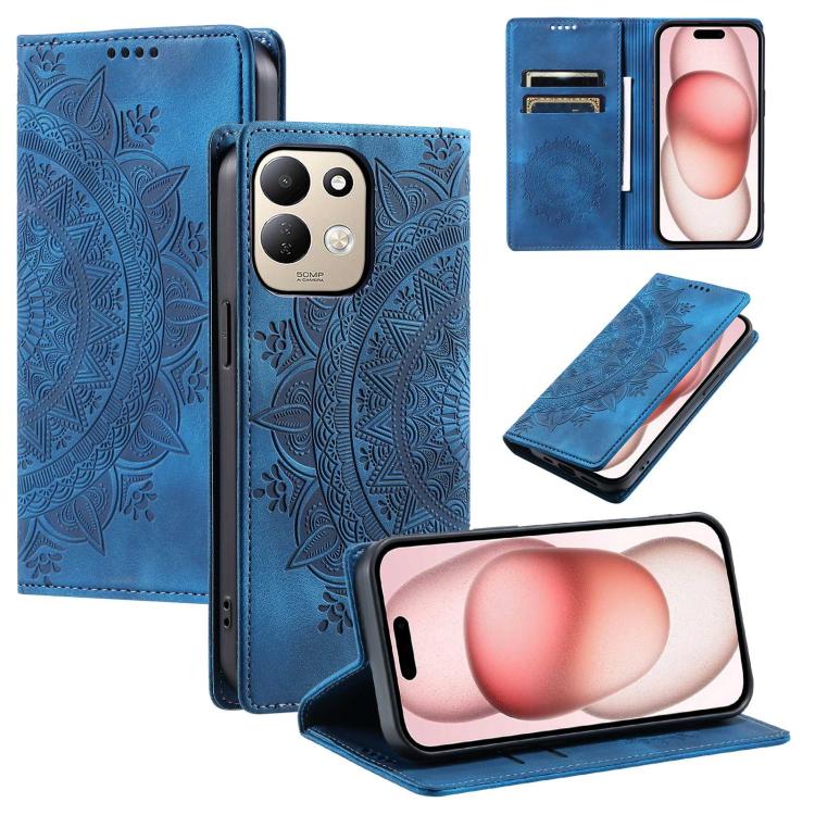 Totem Embossed Magnetic Leather Phone Case, For Redmi Note 17 5G/4G 169.7mm, For Redmi Note 17 Pro+ 5G Global 163.4mm, For Redmi 17 5G/4G Global 170mm, For Redmi Note 14 4G EU 164.84mm, For Redmi Note 14 Pro 4G, For Xiaomi Redmi Note 14 5G
