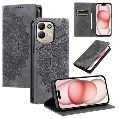 Totem Embossed Magnetic Leather Phone Case, For Redmi Note 17 5G/4G 169.7mm, For Redmi Note 17 Pro+ 5G Global 163.4mm, For Redmi 17 5G/4G Global 170mm, For Redmi Note 14 4G EU 164.84mm, For Redmi Note 14 Pro 4G, For Xiaomi Redmi Note 14 5G