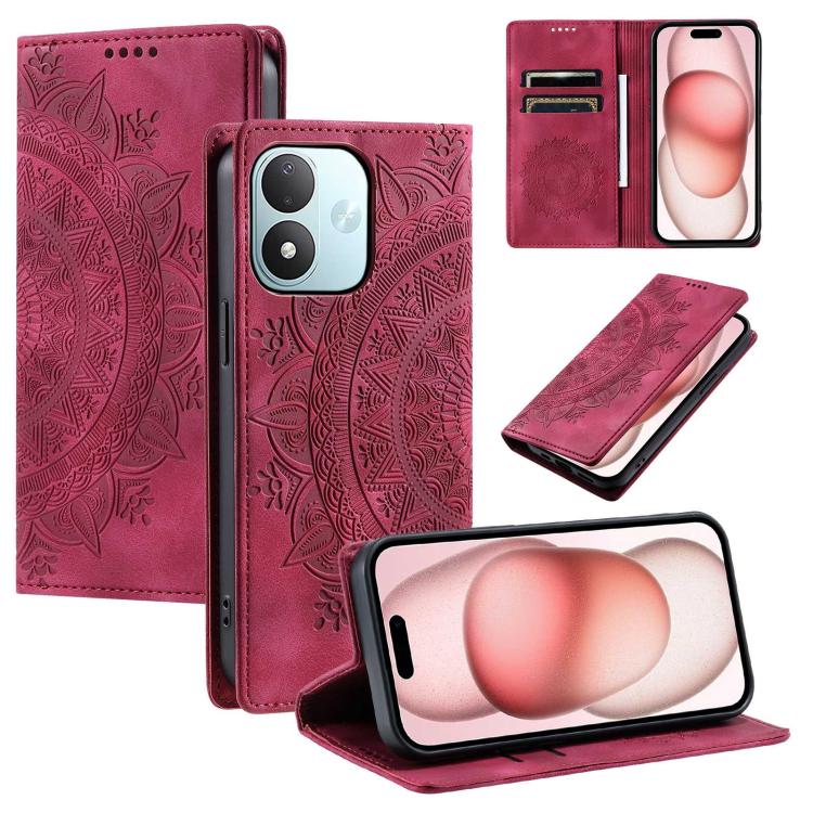 Totem Embossed Magnetic Leather Phone Case, For Redmi Note 17 5G/4G 169.7mm, For Redmi Note 17 Pro+ 5G Global 163.4mm, For Redmi 17 5G/4G Global 170mm, For Redmi Note 14 4G EU 164.84mm, For Redmi Note 14 Pro 4G, For Xiaomi Redmi Note 14 5G