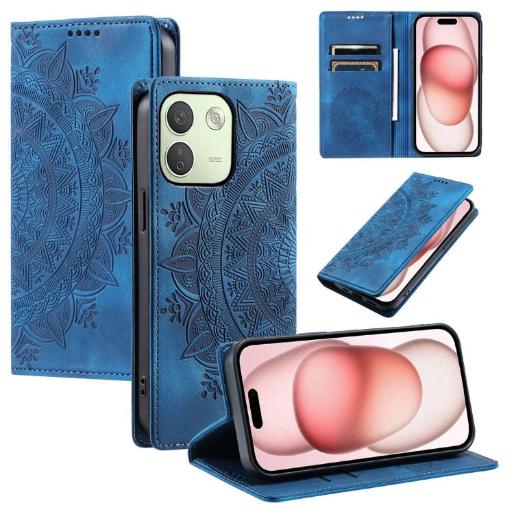 Totem Embossed Magnetic Leather Phone Case, For Redmi Note 17 5G/4G 169.7mm, For Redmi Note 17 Pro+ 5G Global 163.4mm, For Redmi 17 5G/4G Global 170mm, For Redmi Note 14 4G EU 164.84mm, For Redmi Note 14 Pro 4G, For Xiaomi Redmi Note 14 5G