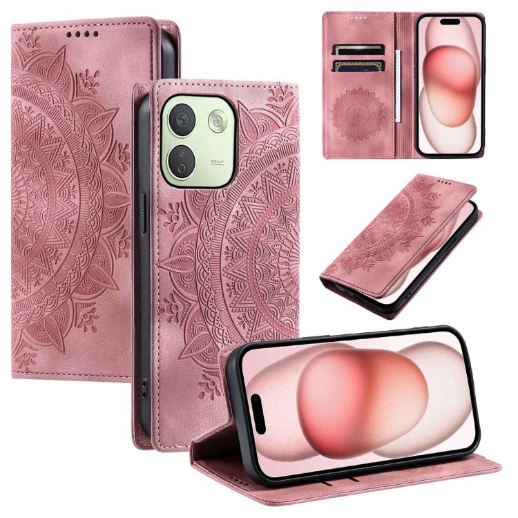 Totem Embossed Magnetic Leather Phone Case, For Redmi Note 17 5G/4G 169.7mm, For Redmi Note 17 Pro+ 5G Global 163.4mm, For Redmi 17 5G/4G Global 170mm, For Redmi Note 14 4G EU 164.84mm, For Redmi Note 14 Pro 4G, For Xiaomi Redmi Note 14 5G