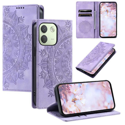 Totem Embossed Magnetic Leather Phone Case, For Redmi Note 17 5G/4G 169.7mm, For Redmi Note 17 Pro+ 5G Global 163.4mm, For Redmi 17 5G/4G Global 170mm, For Redmi Note 14 4G EU 164.84mm, For Redmi Note 14 Pro 4G, For Xiaomi Redmi Note 14 5G
