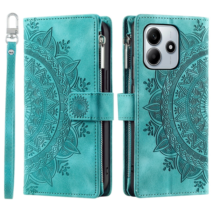 Multi-Card Totem Zipper Leather Phone Case, For Redmi Note 17 5G/4G 169.7mm, For Redmi Note 17 Pro+ 5G Global 163.4, For Redmi 17 5G/4G Global 170mm, For Redmi Note 14 4G EU 164.84mm, For Redmi Note 14 Pro 4G, For Xiaomi Redmi Note 14 5G