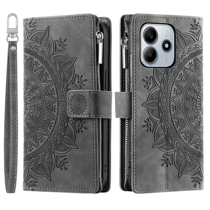 Multi-Card Totem Zipper Leather Phone Case, For Redmi Note 17 5G/4G 169.7mm, For Redmi Note 17 Pro+ 5G Global 163.4, For Redmi 17 5G/4G Global 170mm, For Redmi Note 14 4G EU 164.84mm, For Redmi Note 14 Pro 4G, For Xiaomi Redmi Note 14 5G