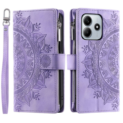 Multi-Card Totem Zipper Leather Phone Case, For Redmi Note 17 5G/4G 169.7mm, For Redmi Note 17 Pro+ 5G Global 163.4, For Redmi 17 5G/4G Global 170mm, For Redmi Note 14 4G EU 164.84mm, For Redmi Note 14 Pro 4G, For Xiaomi Redmi Note 14 5G