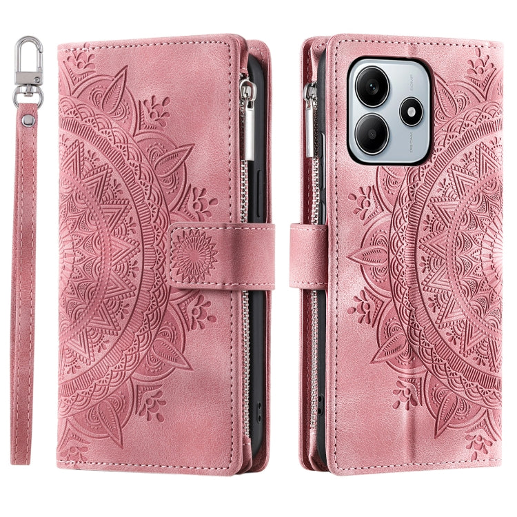 Multi-Card Totem Zipper Leather Phone Case, For Redmi Note 17 5G/4G 169.7mm, For Redmi Note 17 Pro+ 5G Global 163.4, For Redmi 17 5G/4G Global 170mm, For Redmi Note 14 4G EU 164.84mm, For Redmi Note 14 Pro 4G, For Xiaomi Redmi Note 14 5G