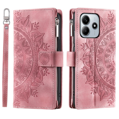 Multi-Card Totem Zipper Leather Phone Case, For Redmi Note 17 5G/4G 169.7mm, For Redmi Note 17 Pro+ 5G Global 163.4, For Redmi 17 5G/4G Global 170mm, For Redmi Note 14 4G EU 164.84mm, For Redmi Note 14 Pro 4G, For Xiaomi Redmi Note 14 5G